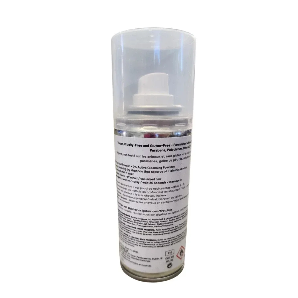 IGK First‎ Class Charcoal Detox Dry Shampoo 2oz Travel Size Vegan Hair Care New